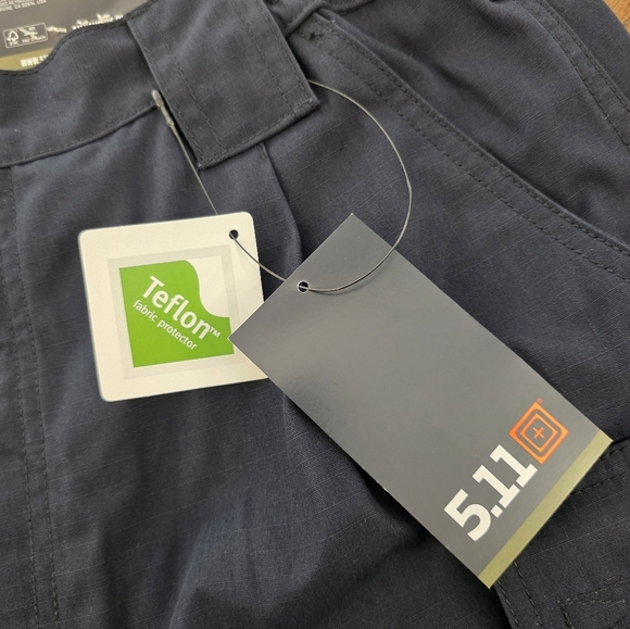 5.11 Tactical Taclite Pro Pants Men's 34x30 Navy Blue Regular Fit Ripstop Teflon - Picture 7 of 10